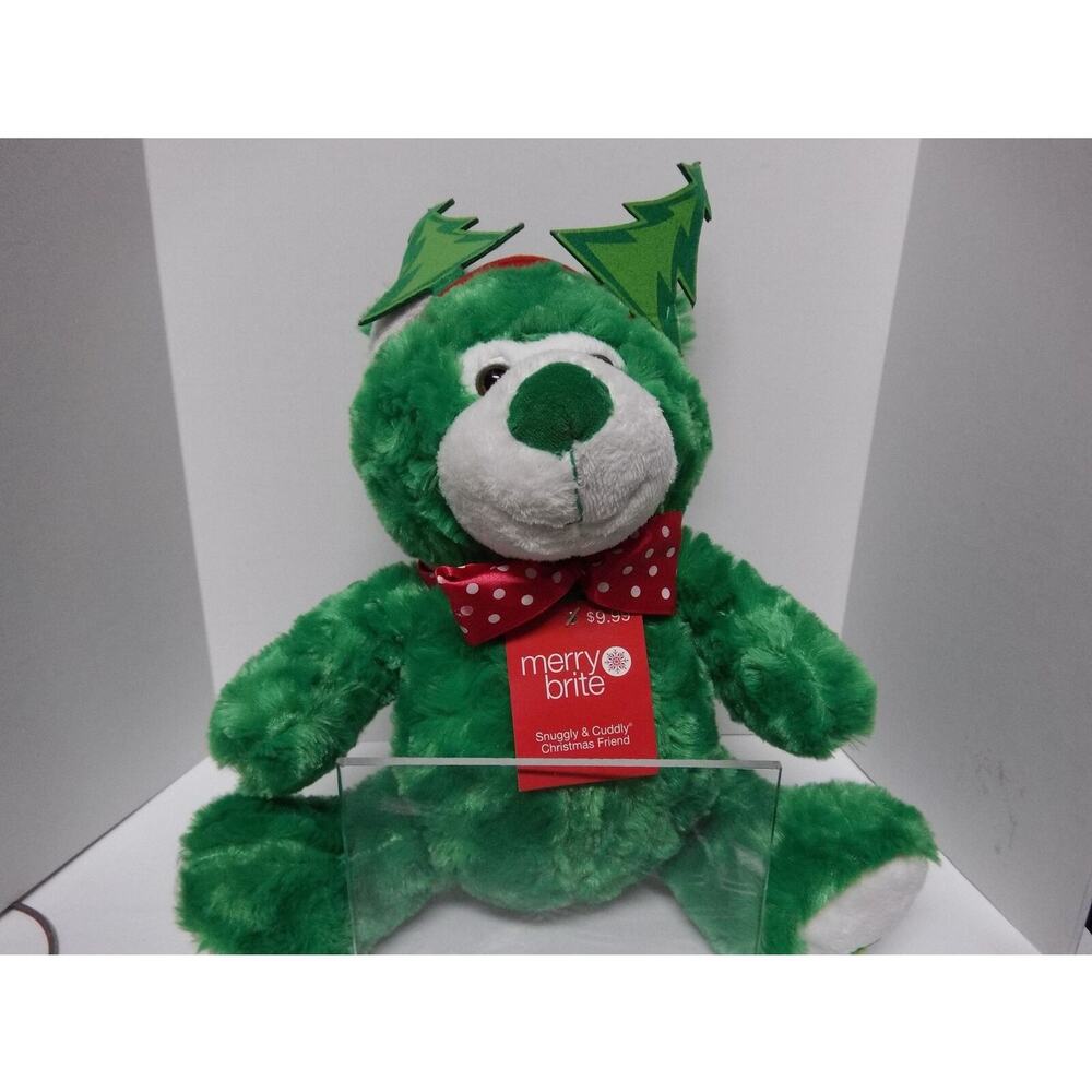 Merry Brite Snuggly and Cuddly Christmas Bear Friend